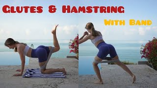 Glutes & Hamstrings Best Band Workout | weight loss exercises | Girl Fitness Motivation 2021 😍 Angie