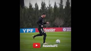 Leo Messi Practicing football 💖 #football #soccer  #shorts