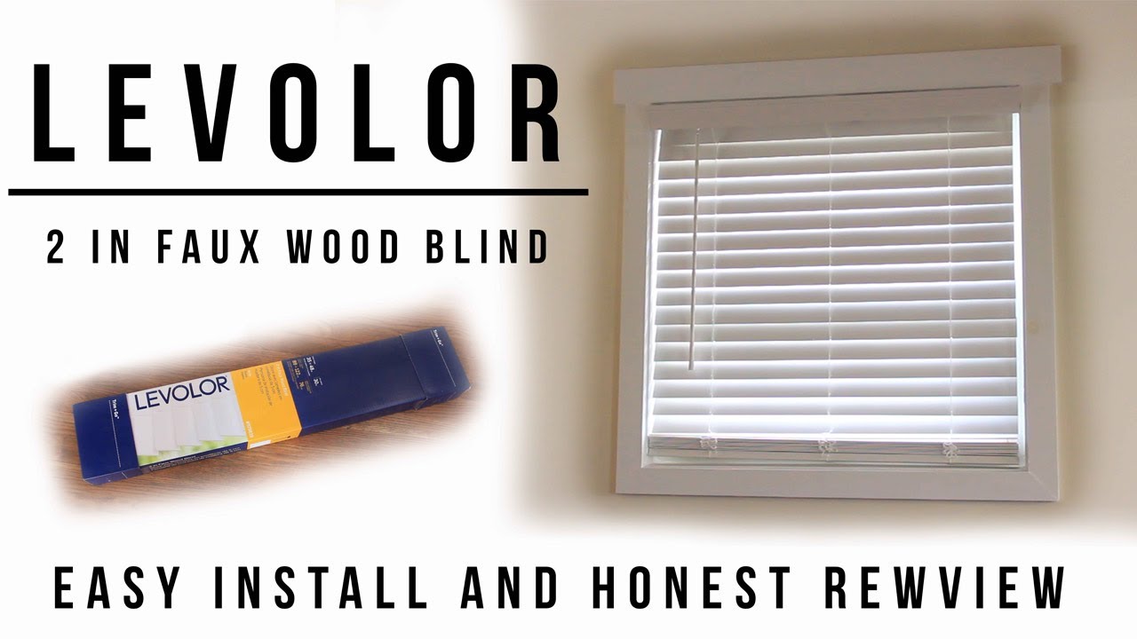 LEVOLOR Trim+Go, 2 Inch Faux Wood Cordless Blinds - How To Install Them ...