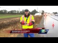 jackknifed big rig causes slowdown on highway 99