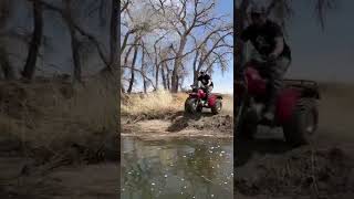 Three Wheeler to submarine in .01 seconds. #honda#atc#threewheeler#atv#bikelife