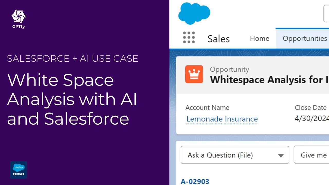 How To Do White Space Analysis With Ai And Salesforce Youtube
