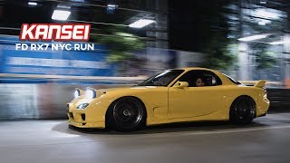 FD RX7 NYC Run | Kansei Wheels (4K)