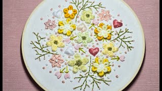 프랑스자수 / 봄!봄!봄! 꽃자수 Spring! Spring! Spring! Flower embroidery