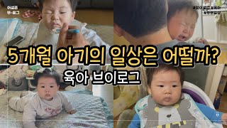 육아브이로그 | 이유식 시작 | 초보엄마아빠 | korean baby | 먹고놀고자고 | Korean life | 아기와 외출 | a daily of korean | 먹고자고놀고