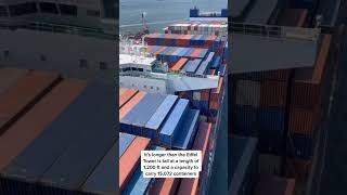 tiny boat in front of cargo ship 😮 #viral #short #1millionviews