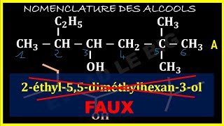 ✍️Comment nommer rapidement un alcool alliphatique ?