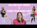 FENDI PEEKABOO SOFT COMPARISON TO BALENCIAGA RODEO - Which one did I choose?