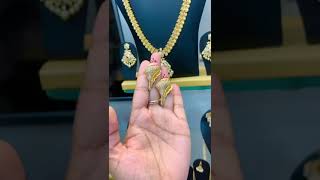 chilakalapudi jewelry//chilakalapudi one gram gold jewellery//cz jewelry//cost:300+$each saree pin