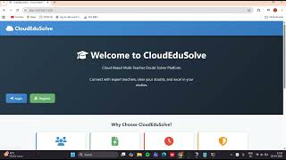 Cloud Based Multi Teacher Doubt Solver Platform cloud edusolve Python Project