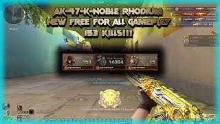 Crossfire West | AK-47-K-Noble Rhodium | New Free For All Gameplay | 153 Kills!!!