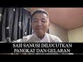 baru tadi semua gelaran dan pangkat sanusi dilucutkan dan ditarik balik semua keistimewaan