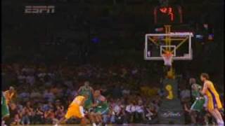 Kobe shots over Ray Allen vs Celtics (game 3, nba finals 2008)