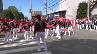 2015堺市鳳だんじり祭り＜鳳・八田荘交流会＞野田④やりまわし（平成27年10月2日）