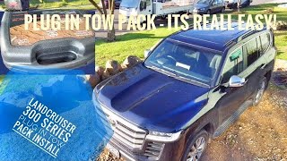 How to set up LandCruiser 300 tow pack, LC300 towing with PDF’s at the end.