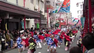 2014 川崎楽大師 厄除けよさこい 國士舞双　表参道B