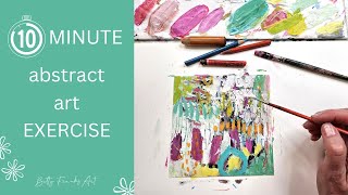 Challenge: 10-Minute Art to Fuel Your Creative Flow | Abstract Art | Acrylic Pai
