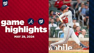 Nationals vs. Braves Game Highlights (5/29/24) | MLB Highlights