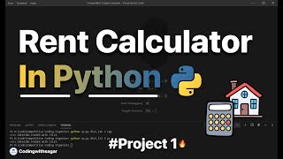 Rent calculator in python | Mini Python Project with source code