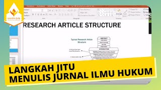 Langkah Jitu Menulis Jurnal Ilmu Hukum (Just Pose It bersama Lily Evelina Sitorus Part 1)