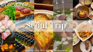 【韓国旅🇰🇷】ミシュランとブルーリボン受賞店が美味しすぎたグルメ旅|美容クリニックで肌管理