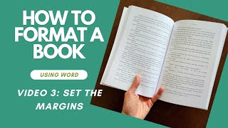 How To FORMAT A BOOK in Word โข Video 3: Set the Margins