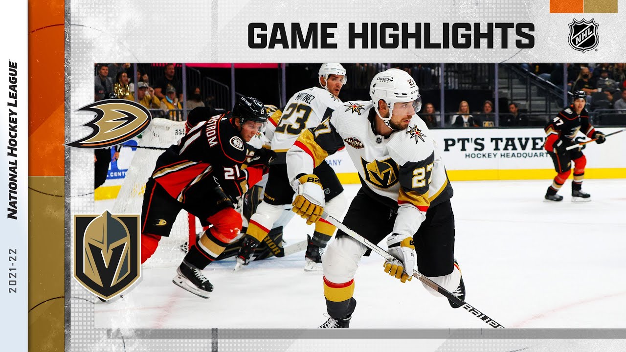 Ducks @ Golden Knights 10/29/21 | NHL Highlights - YouTube