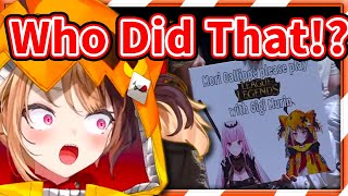 Gigi Reacts to Her and Calli Sign on a League of Legend Championship Stream 【HololiveEN】