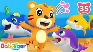 Baby Shark Doo Doo Doo | Animal Dance Song for Kids & More BabyTiger Nursery Rhymes