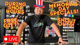 MEMORIAL DAY SALES AND SPECIALS! LIVE ONLINE SHOPPING!