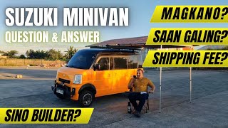 HETO NA! MINI VAN Q \u0026 A. Magkano inabot? Sino ang builder? Shipping?