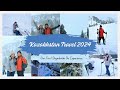 Kazakhstan Travel 2024 🇰🇿:Shymbulak Ski Resort, Almaty Day 1:Our First Ski Experience -Snowfall ⛷️