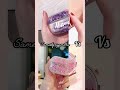 purple glitter vs pink glitter choose