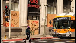 That time Covid turned Downtown LA into a dystopian hellscape.