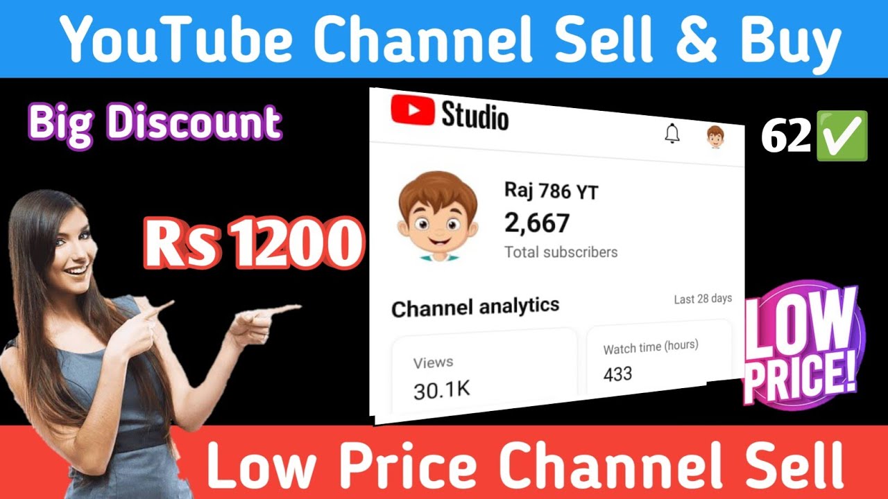 Viral Channel For Sell | YouTube Channel For Sale | Buy Sell Youtube ...