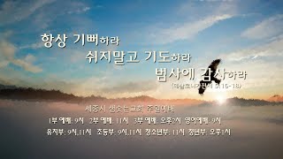 세종시 샘솟는교회 2025년 02월 16일 주일 2부예배