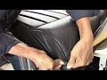 Jaguar-X-type - Backrest cover - work in progress- Car Leather Upholstery