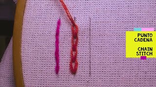 5)*PUNTO CADENA -CHAIN STITCH -POINT DE CHAÎNETTE -PONTO DE CADEIA*[Bordado a mano-Hand Embroidery]