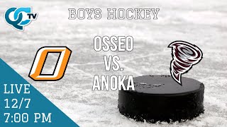 Boys Hockey: Osseo @ Anoka | Anoka High School | QCTV