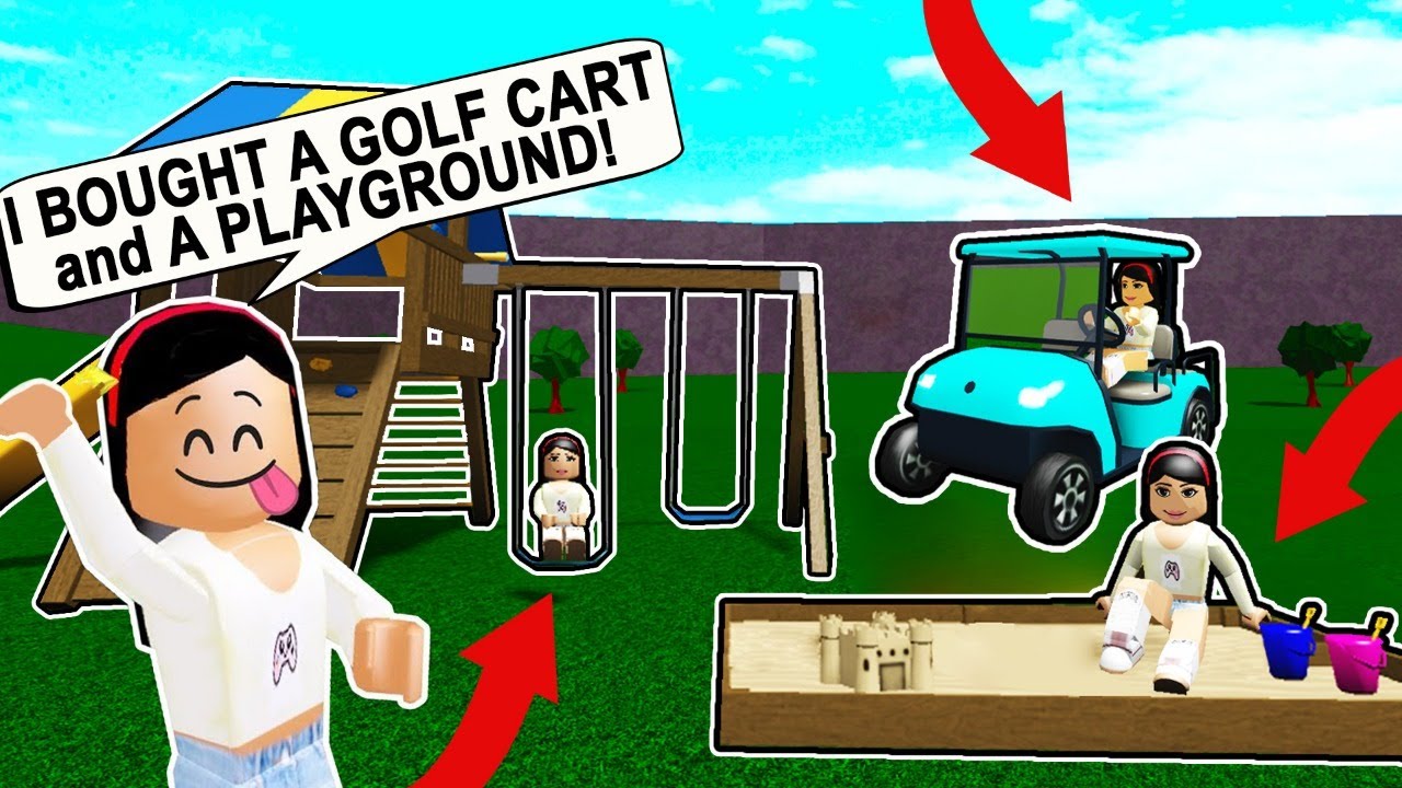 BLOXBURG UPDATE! BUYING THE NEW GOLF CART & PLAYGROUND ITEMS! -Roblox ...