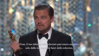 Leonardo DiCaprio winning Best Actor (sub ITA)