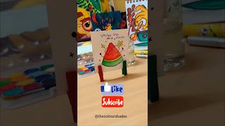 Watermelon Doodle Art for Beginners with a special note | Drawing #doodle #art  #motivational