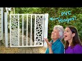 DIY PVC Pipe Gate with Snap-On Hinge // Part 1