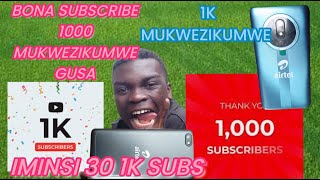 DORE UKO WABONA ABA, SUBSCRIBE 1000 MUKWEZIKUMWE GUSA REBA VIDEO URABYUMVANEZA #NTASHYARITV