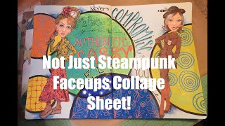 Art Journal with Magazine Images and NEW Faceups!