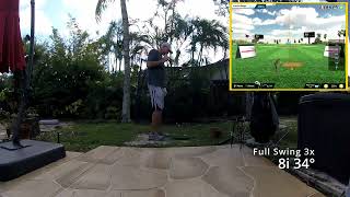 PhiGolf 2: Practice session half and full swings (cheap sim)