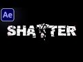 How to create Exploding Shatter Text in Adobe After Effects