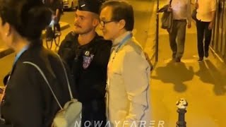 Jackie CHAN 陳港生 at night🌛 taking new selfies with French Police in Paris 🇫🇷 August 28 2024