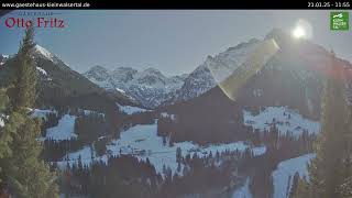 21.01.25 - Blick ins Wildental - Gästehaus Otto Fritz, Mittelberg/Kleinwalsertal