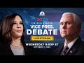 Mike Pence and Kamala Harris face off in the only vice presidential debate — 10/7/2020